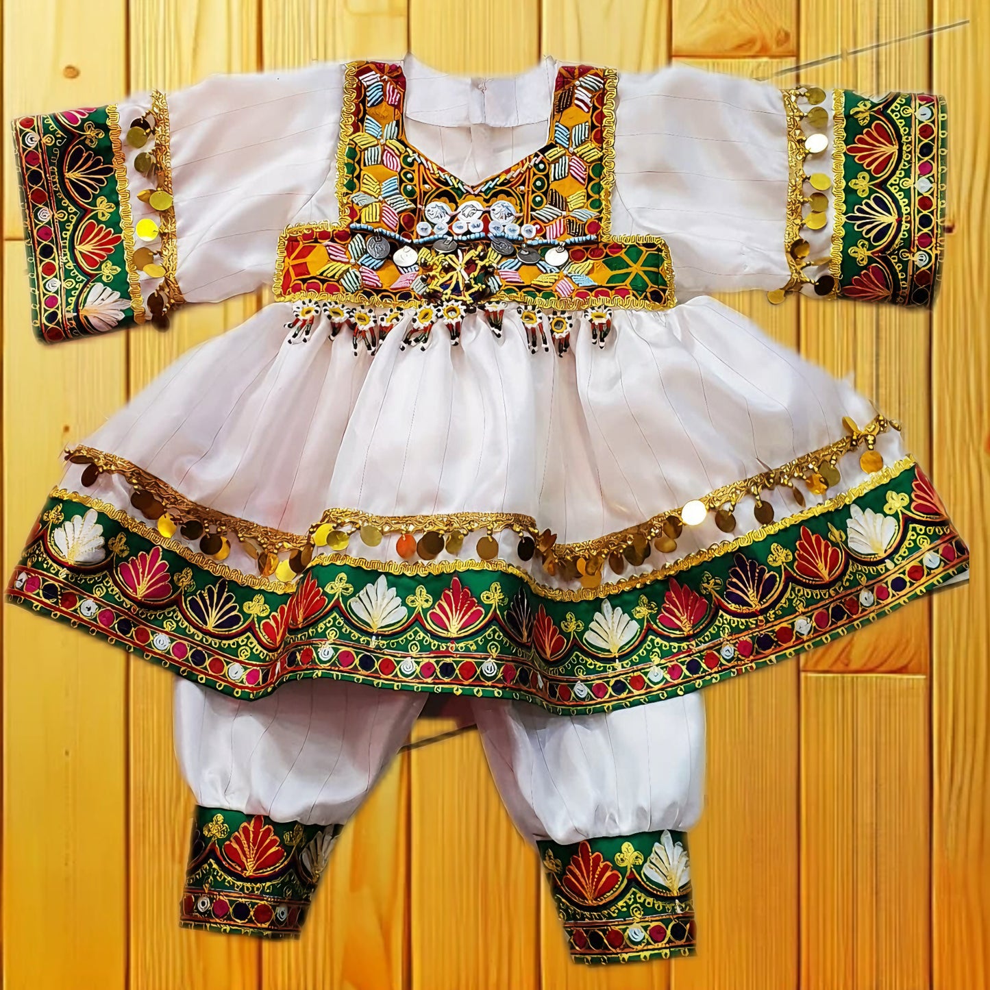 ✨ Traditional Afghan Dress for Babies (1-2 Years) ✨